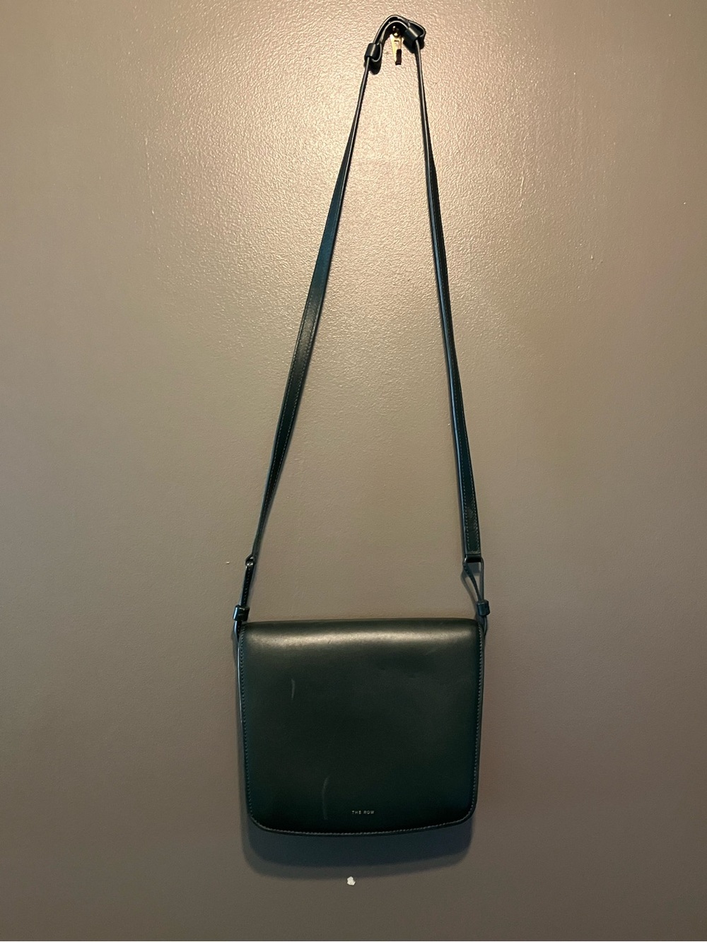 The Row Large Julien Bag in Dark Green